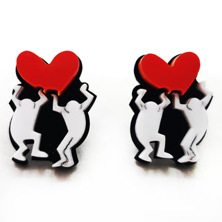 Lobe Street Love Art Earrings