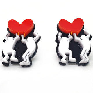 Lobe Street Love Art Earrings