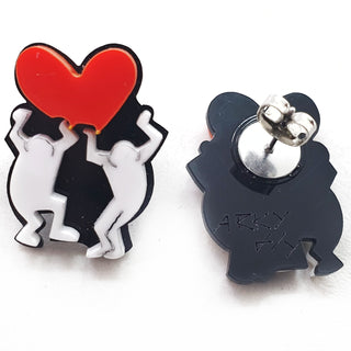 Lobe Street Love Art Earrings