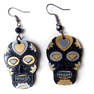 Mexican skull earrings
