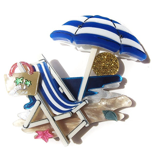 Spilla sdraio e ombrellone spiaggia