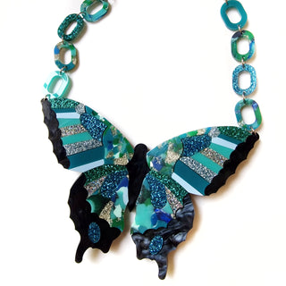 Butterfly statement necklace