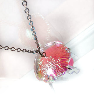 Fluorescent jellyfish necklace 