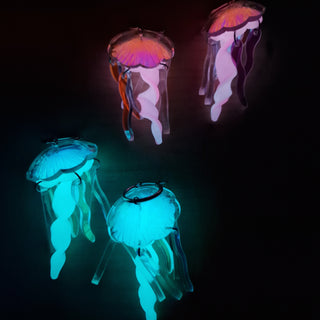 Glow in the dark jellyfish earrings 