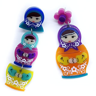 Russian dolls earrings