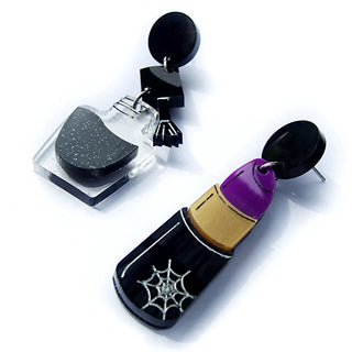 Lipstick and nail polish BOORLESQUE earrings 