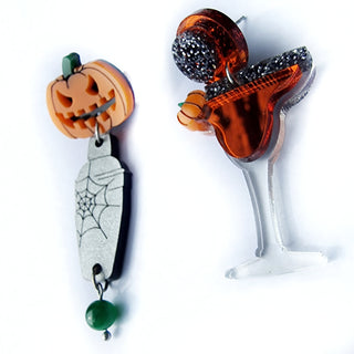 Pumpkin margarita earrings