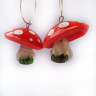 Mushrooms circle earrings 