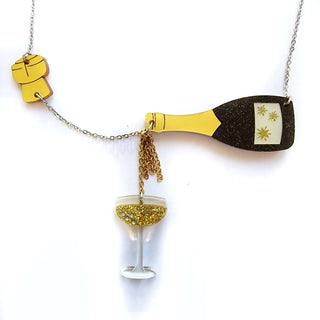 Champagne necklace 