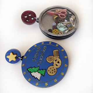 Xmas Cookies ... Surprise! earrings 