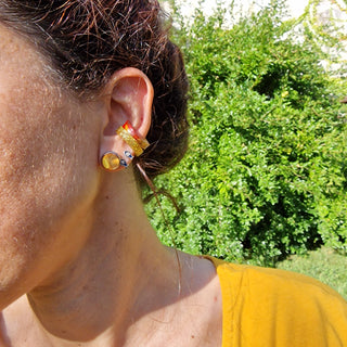 Double earcuff in recycled acrylic