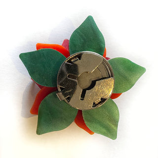 Poinsettia cover buttons 