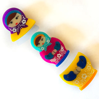 Russian dolls cover buttons 