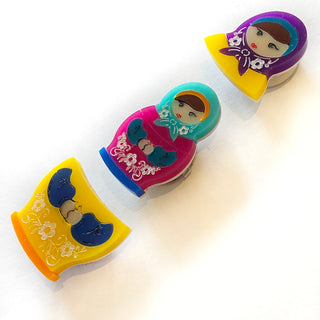 Russian dolls cover buttons 