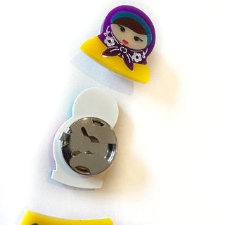 Russian dolls cover buttons 