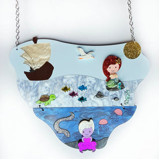Little Mermaid statement necklace