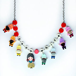 Snow White and the dwarfs statement necklace