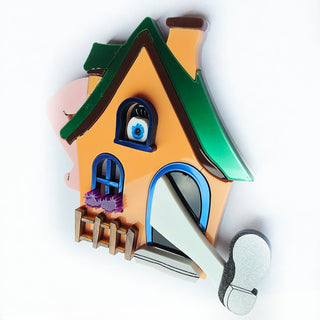 Alice in the little house brooch