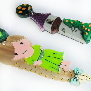 Orecchini Rapunzel e torre