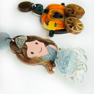 Orecchini Cenerentola e zucca