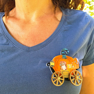Spilla carrozza zucca di Cenerentola