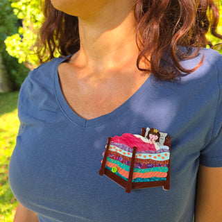 Spilla Principessa sul pisello