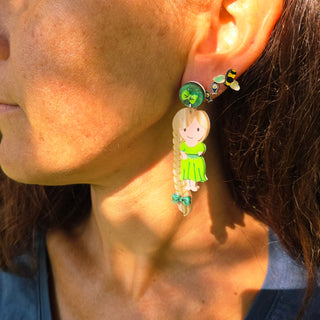 Orecchini Rapunzel e torre