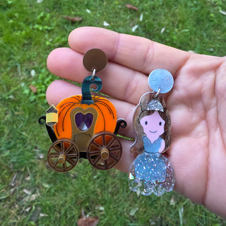 Orecchini Cenerentola e zucca