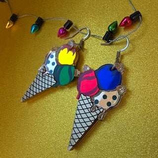 Christmas  Ice Cream Earrings