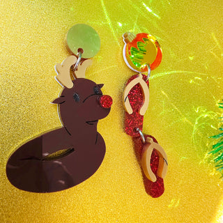 Rudolph Pool Float Earrings