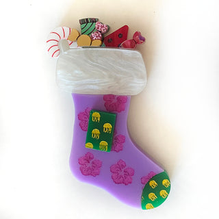 TIKI Befana Stocking Brooch