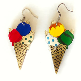Christmas  Ice Cream Earrings