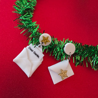 Santa Letter Earrings