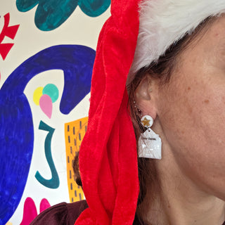 Santa Letter Earrings