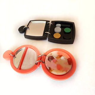 Blush and Eyeshadow Earrings