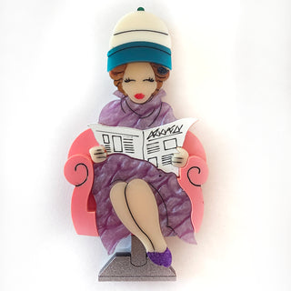 Hair salon vibes brooch