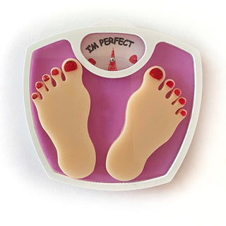 Spilla dinamica bilancia "Love yourself but..."