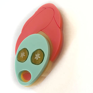 Beauty Mask brooch