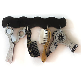 Hairdresser Charm Brooch