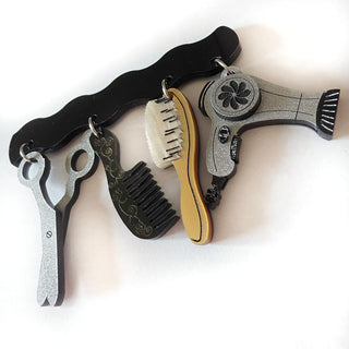 Hairdresser Charm Brooch