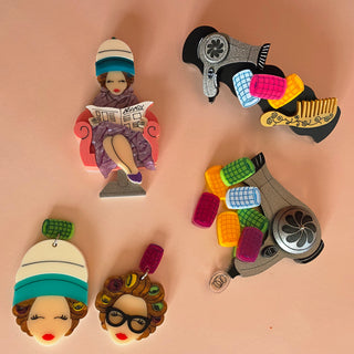 Hair clip: hair dryer and curlers