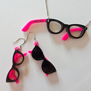 Bicolor Glasses Necklace