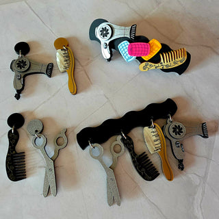 Hairdresser Charm Brooch