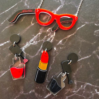 Bicolor Glasses Necklace