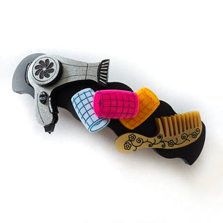 Hair clip: hair dryer and curlers