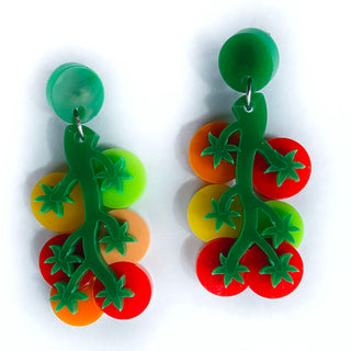 Cherry tomatoes earrings
