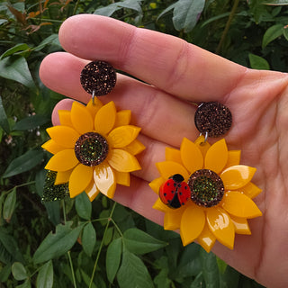 Orecchini girasole