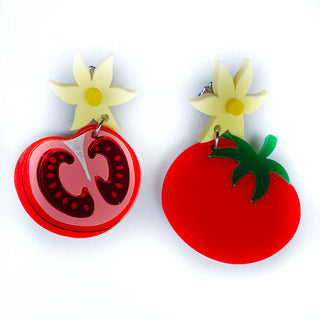 Tomato earrings