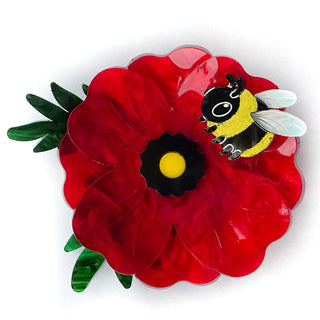 Poppy brooch