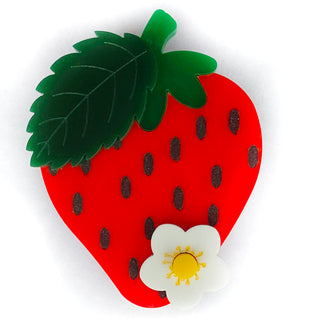 Strawberry brooch